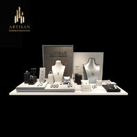 Custom Luxury Showcase Jewelry Display Sets With Stand